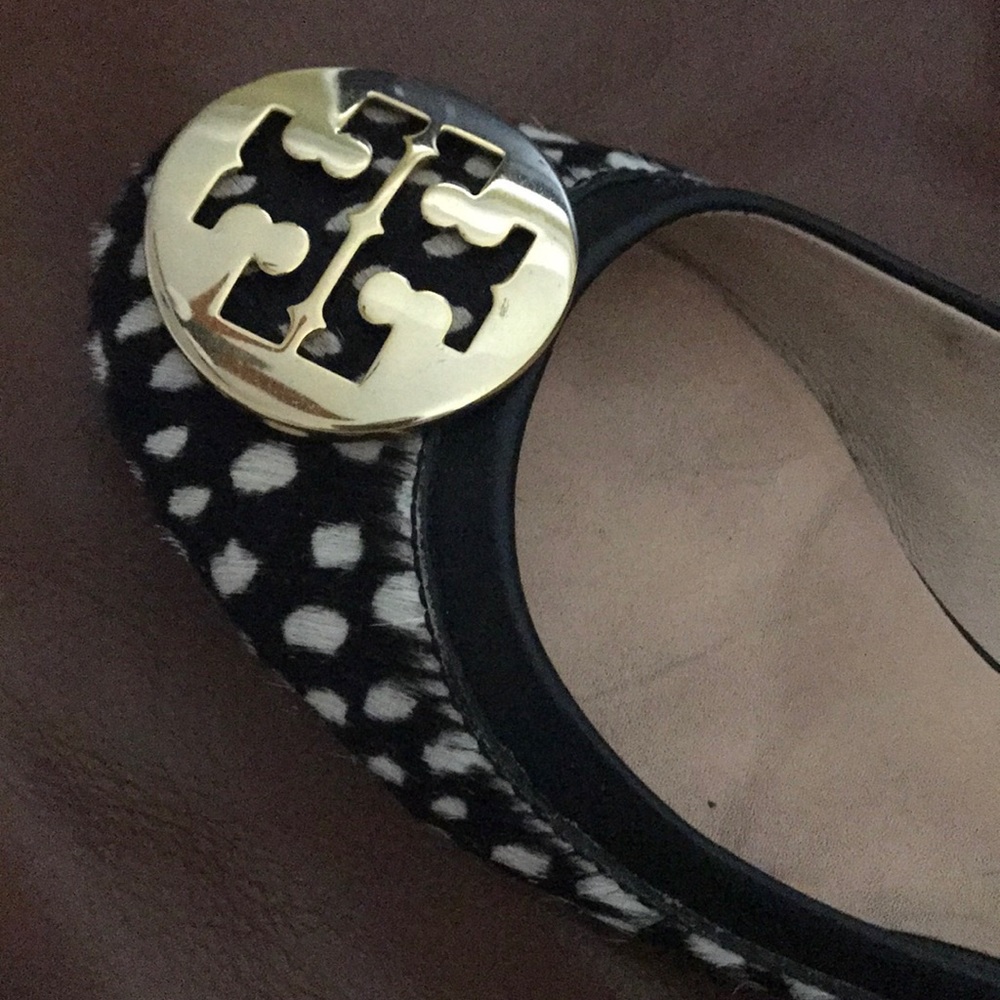 Tory Burch Spotted Calf Reva Flats